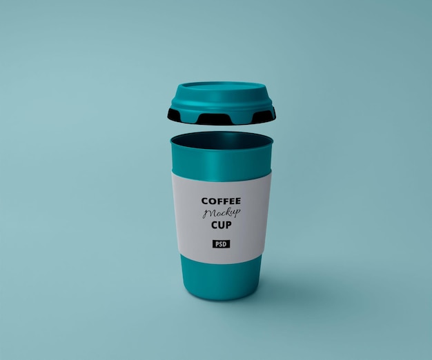 Large size paper coffee cup mockup Psd