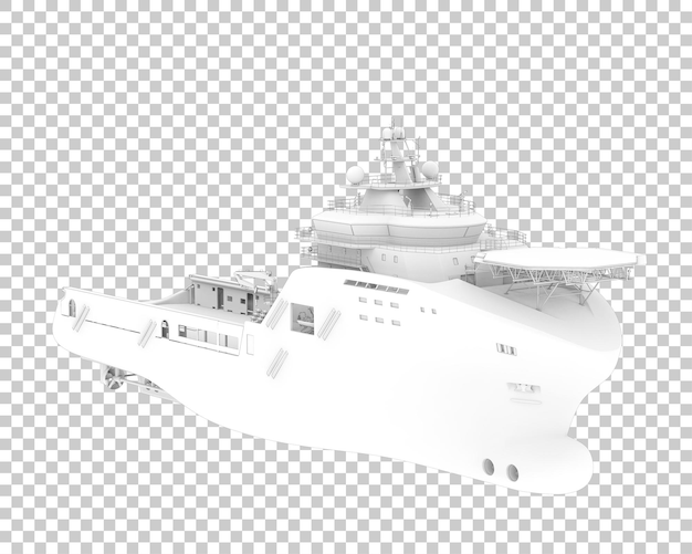 Large vessel isolated on transparent background 3d rendering illustration