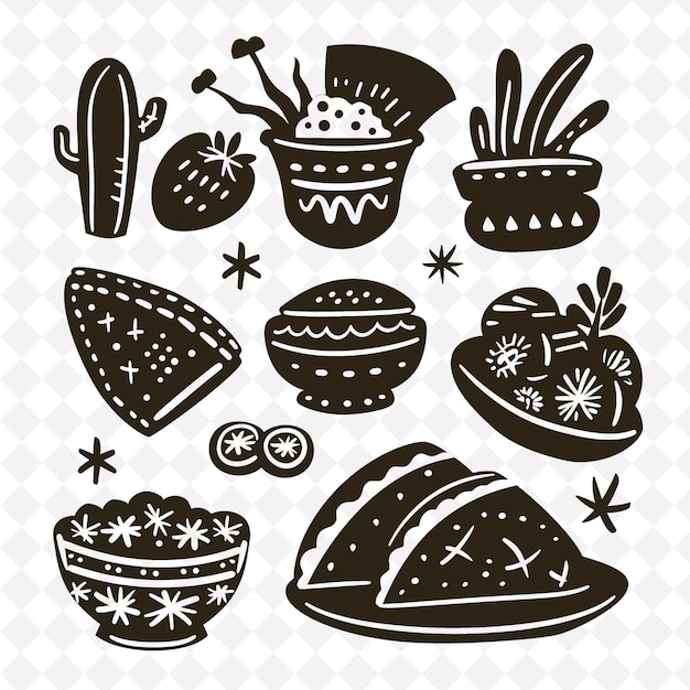 PSD las posadas food with hand drawn design traditional mexican creative mexico symbol vector design