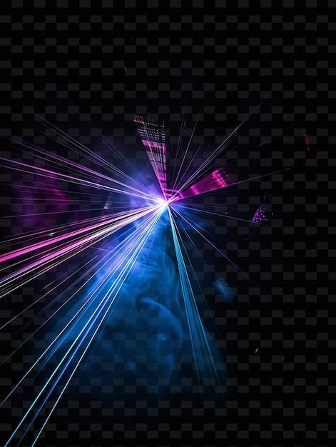 Laser Light With Focused Beam Intense Radiant Enhancing Prec PNG Y2K Neon Light Effect Design