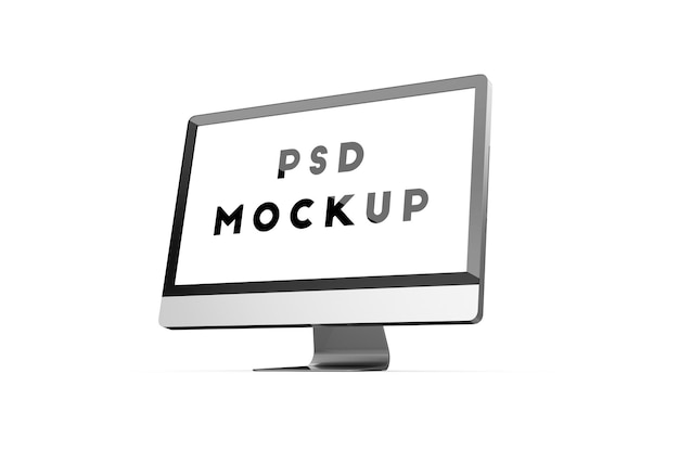 Lateral pc monitor mockup