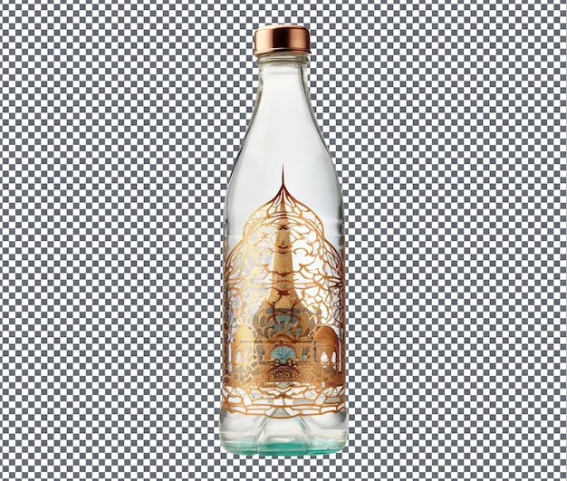 Latest and Delightful Ramadan Themed Water Bottle isolated on transparent background