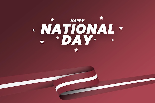 Latvia flag design national independence day banner editable text and background