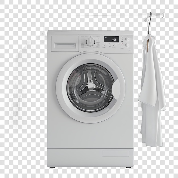 Laundry hook near washing machine clean style