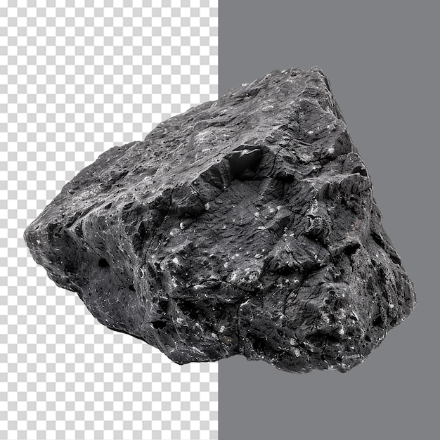 Lava stone isolated on transparent background