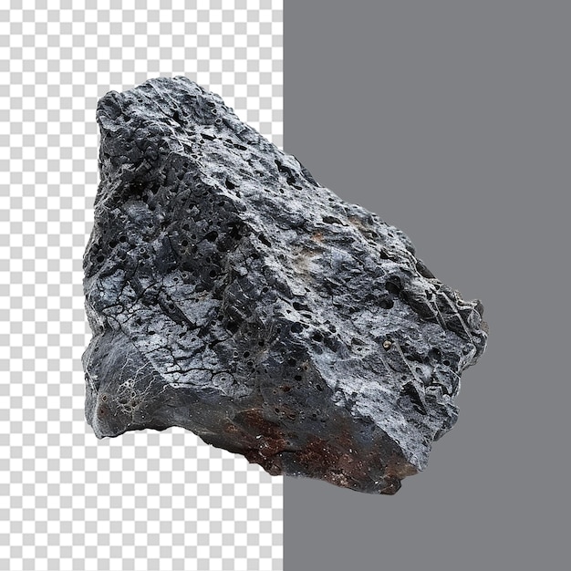 Lava stone isolated on transparent background