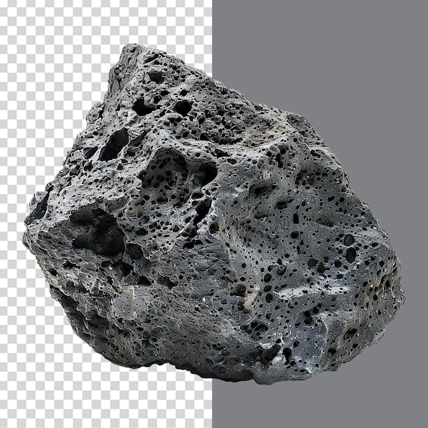 Lava stone isolated on transparent background