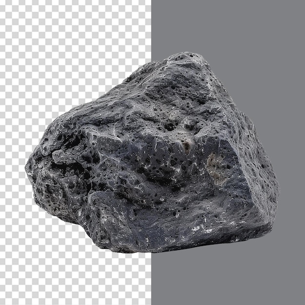 Lava stone isolated on transparent background