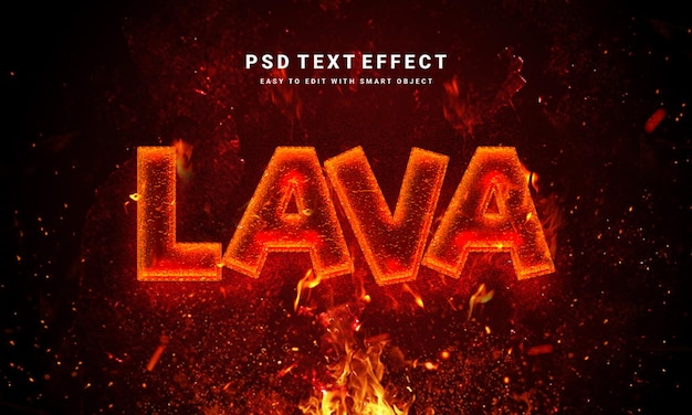 Lava Text effect