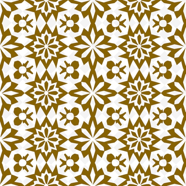 PSD lavish moroccan pattern with kind of star icon and arabesque nature inspired abstract outline art