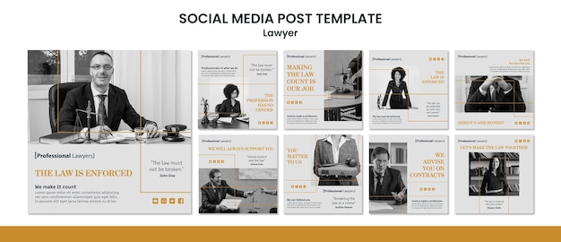 PSD law firm social media post template