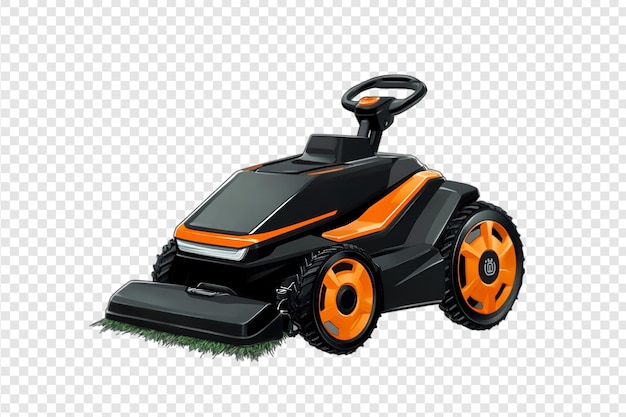 Lawn mower isolated on a transparent background