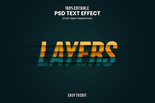 PSD layers  multi cut and sliced paper style text effect