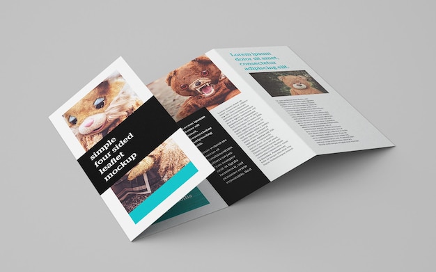 leaflet brochure mockup