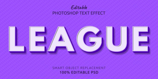 League Editable Psd Text Style Effect