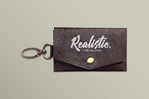 Leather Key Chain Mockup