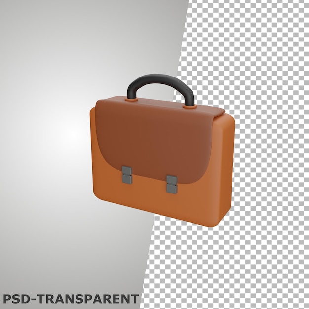 leather work bag e-commerce 3d icon