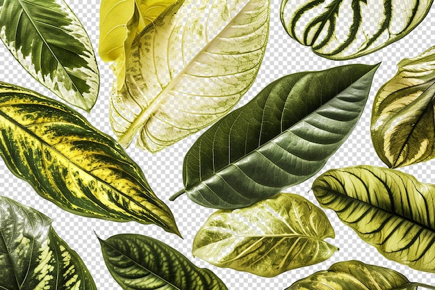 Leaves on Transparent Background