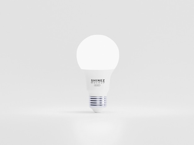 Led, energy light bulb branding mockup