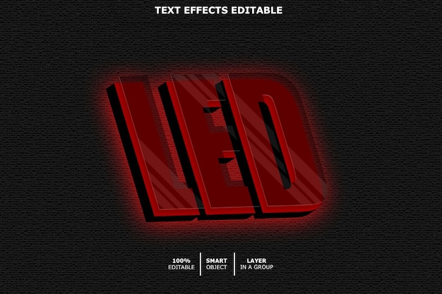 Led text effect