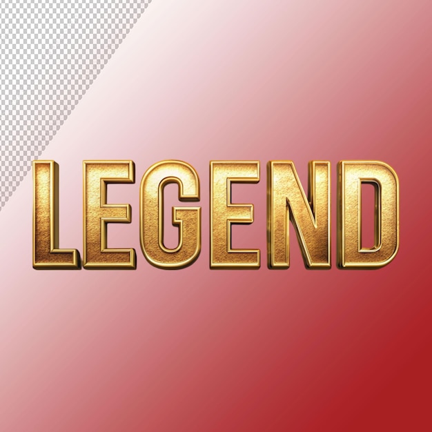 legend text on transparent background