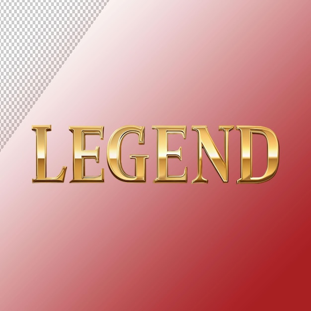 legend text on transparent background