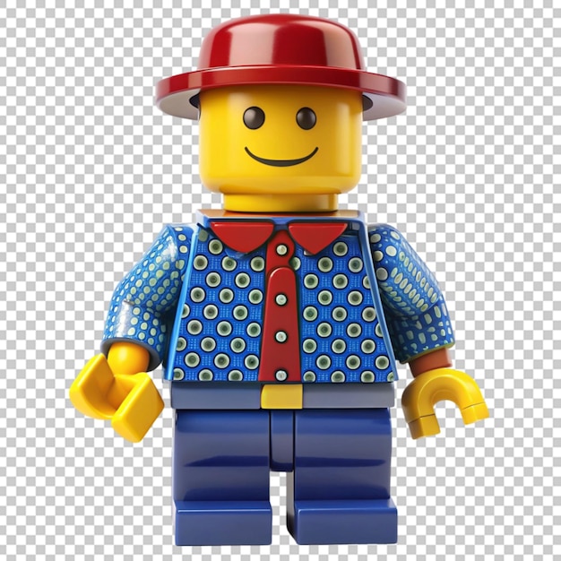 PSD a lego boy with a hat and a shirt