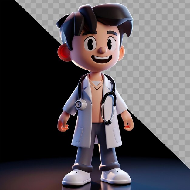 PSD a lego figure with a stethoscope on it