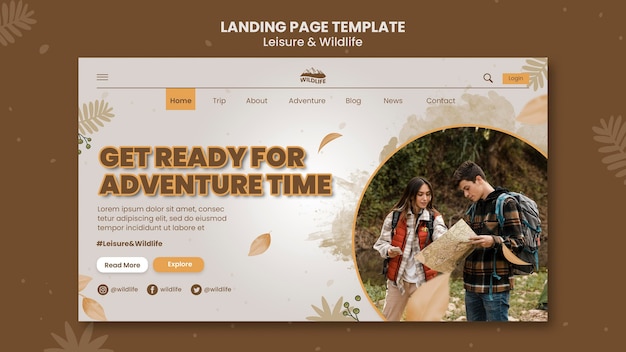 Leisure and wildlife landing page