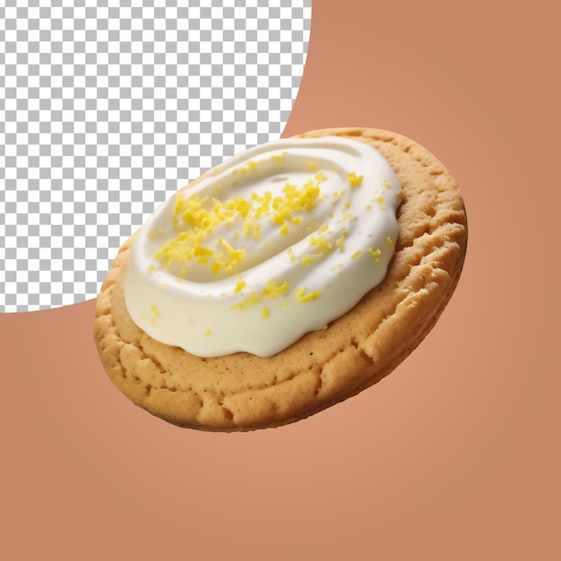 Lemon Cookie isolated on alpha layer