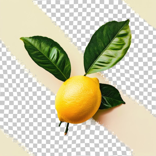 PSD a lemon is on a piece of paper with a picture of a lemon on it