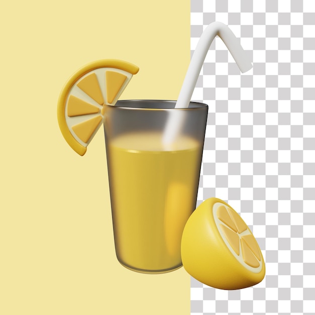 Lemon Juice 3D Icon