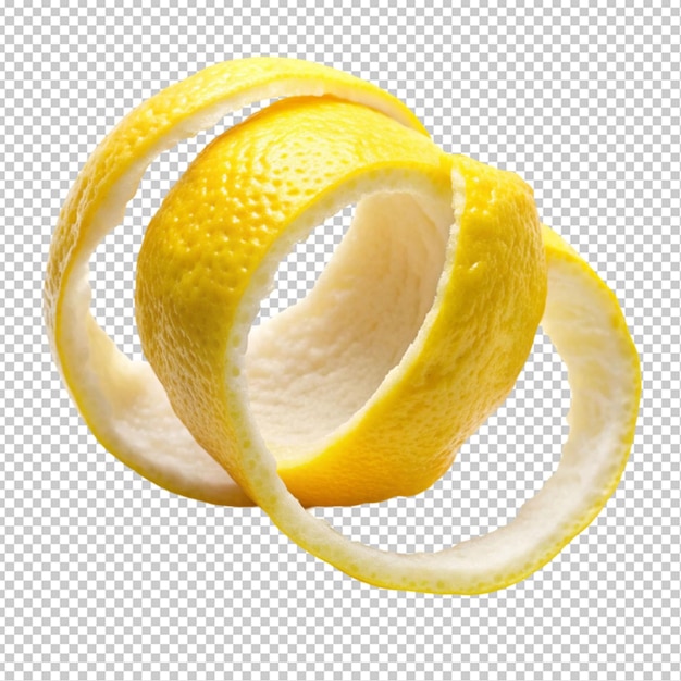 PSD lemon peel transparent background