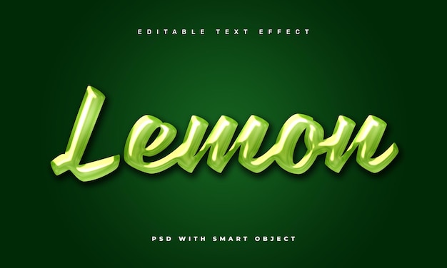 Lemon text effect