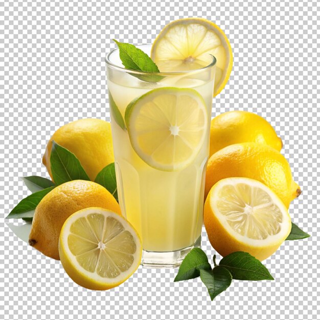 PSD lemonade on transparent background