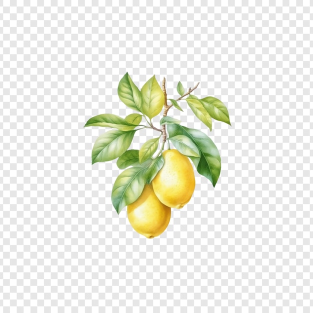 lemons on a transparent background