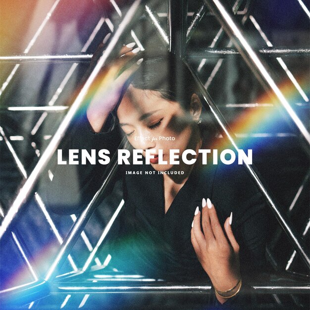 PSD lens reflection photo effect