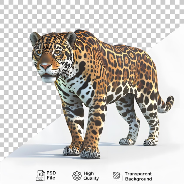 a leopard figure is shown on a white background