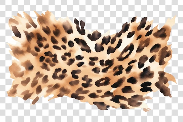 PSD leopard print watercolor design