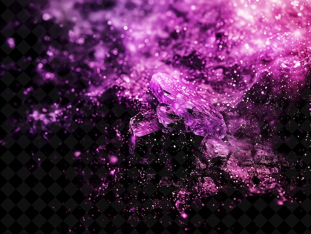 Lepidolite Dust Mottle Effect With a Purple Mottle and Lepid Magic Neon Color on Dark Background