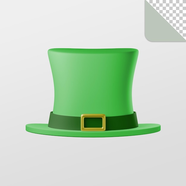 Leprechauns hat 3d rendering elements as st patricks day symbol