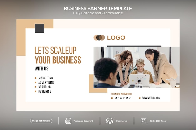 Let's Scale up your Business Banner Design Template