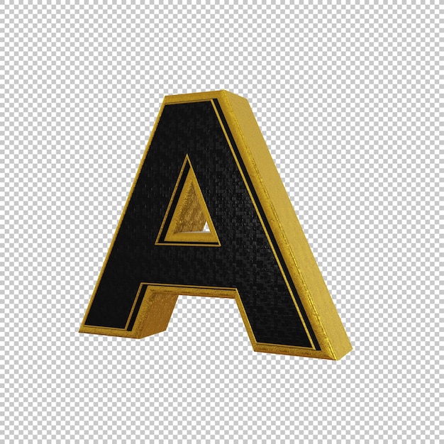 Letter A 3d render