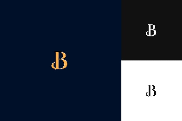 PSD letter b logo with sophisticated vibe wordmark logo style de illustration logo vector designs