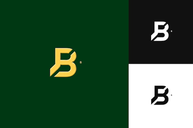 Letter B With Combination Mark Logo Design Style With B Shap Illustration Logo Vector Designs