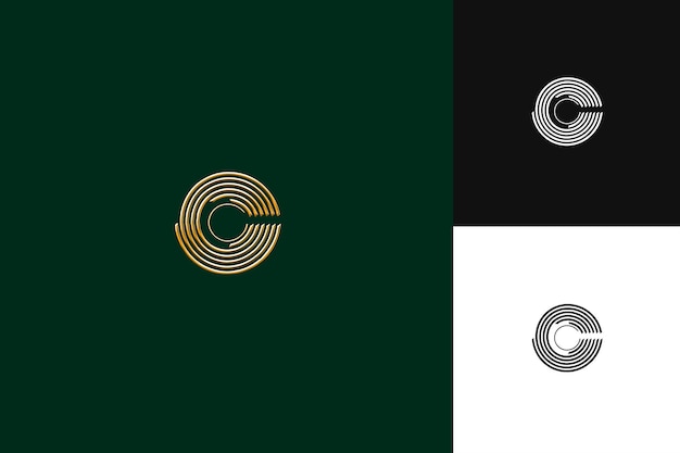 Letter C Logo With Luxurious Vibe Monogram Logo Style Design Illustration Logo Vector Designs