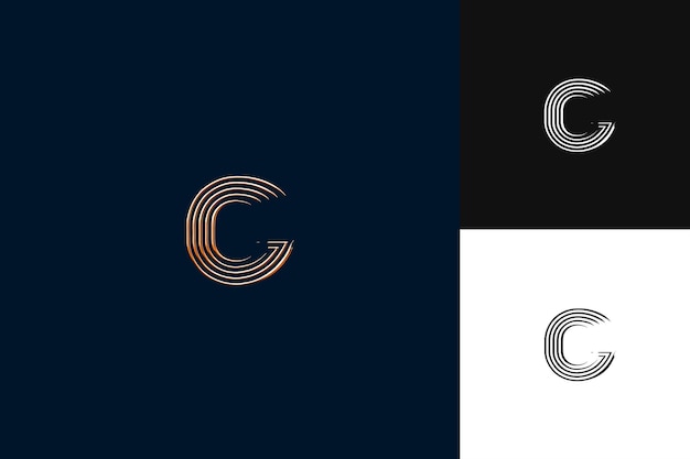 Letter C Logo With Luxurious Vibe Monogram Logo Style Design Illustration Logo Vector Designs