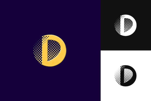 PSD letter d logo with opulent vibe monogram logo style design l illustration logo vector designs