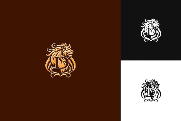 Letter D Logo With Royal Strength Emblem Logo Style Design L Illustration Logo Vector Designs