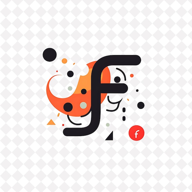 PSD letter f logo with fun vibe letter mark logo style design lo illustration logo vector designs